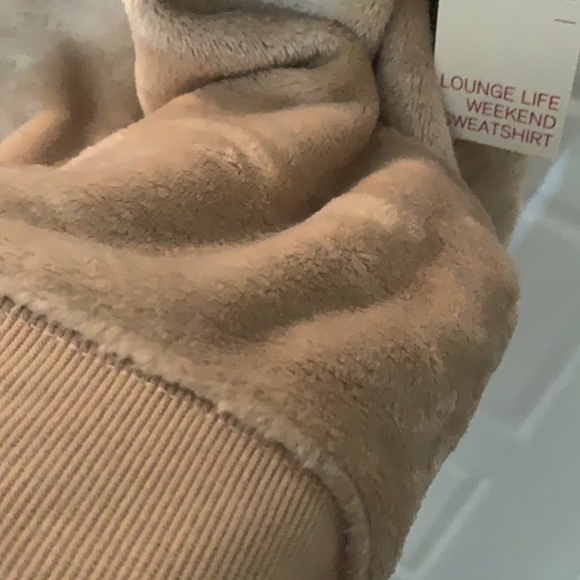 NWT Suede Sweatshirt, Size L - Picture 5 of 7